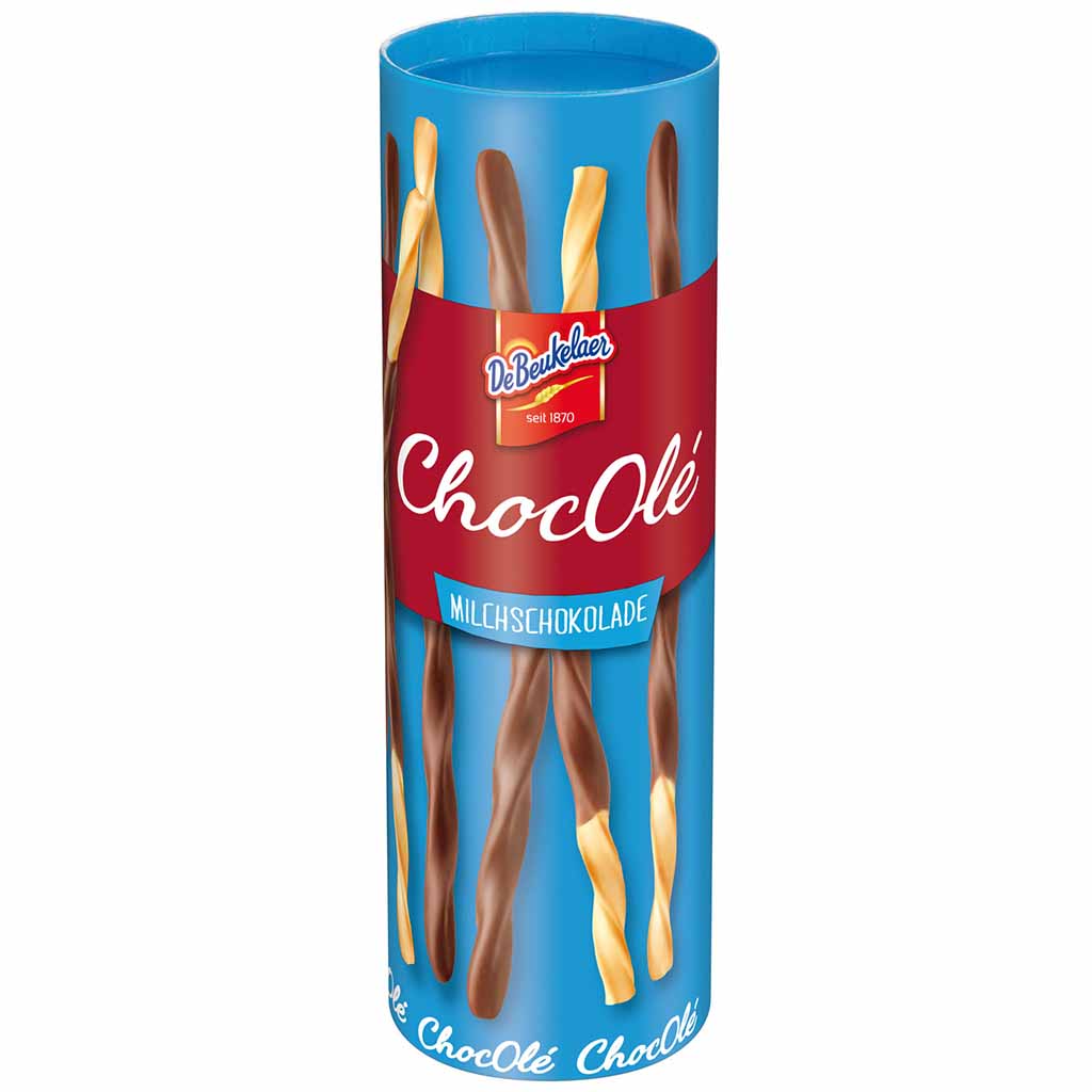 DeBeukelaer ChocOlé Gebäcksticks Milchschokolade 75g MHD:1.8.25