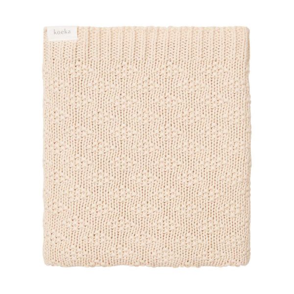 Koeka Braga Wiegdeken - 75 x 90  cm - Warm White