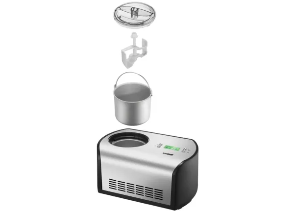 UNOLD 48865 - Sorbetblender - 1.2 liter - 135 W - rustfrit stål/sort