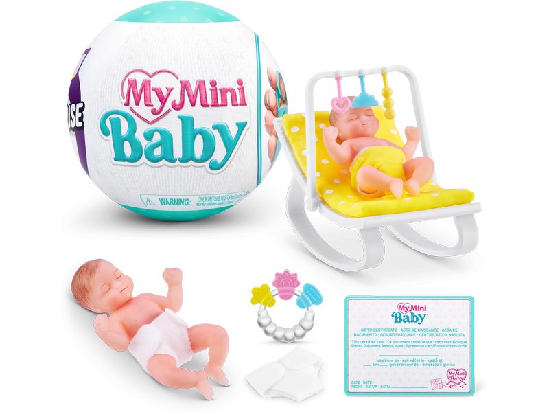 Zuru 5 Surprise My Mini Baby Series 1 assortiert Realistische Mini-Babys inkl. Zubehör
