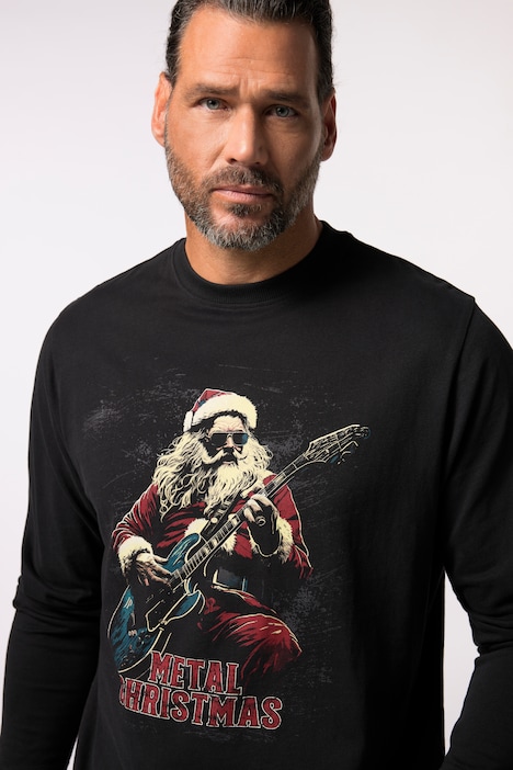 JP 1880 Langarmshirt, X-Mas Print, Rundhals, bis 8 XL
