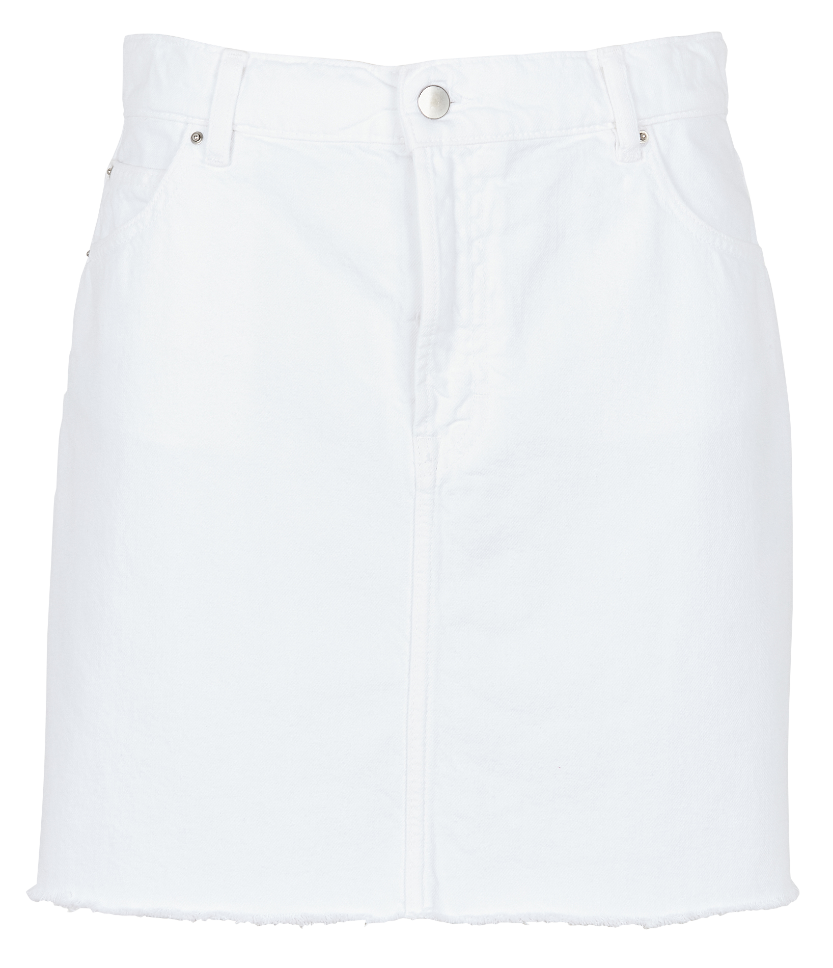 YVONNE - Jupe courte en coton | Blanc