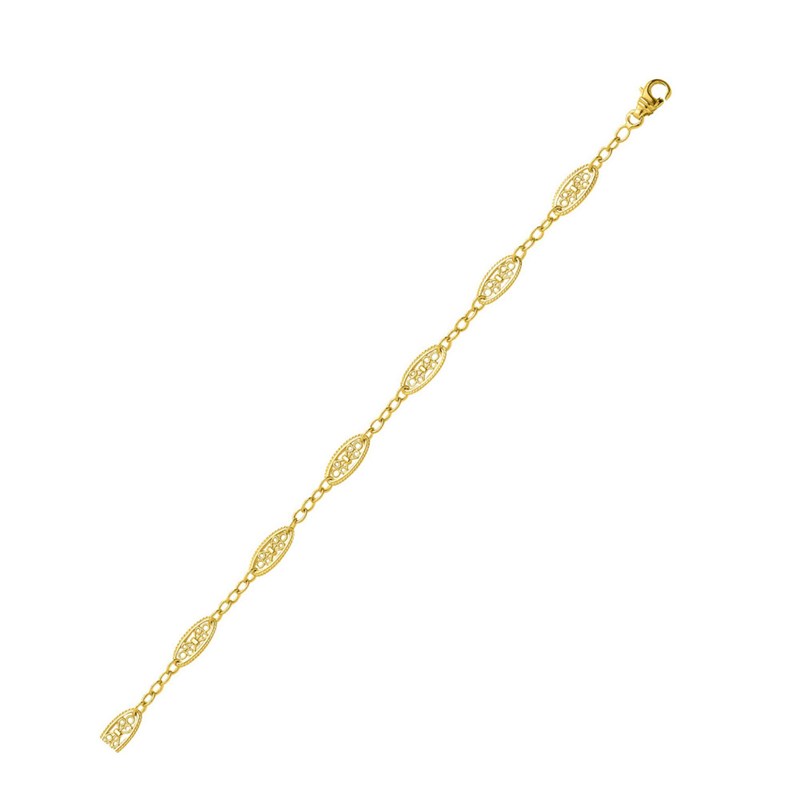 Bracelet Femme - Or 18 Carats - Longueur : 18 cm