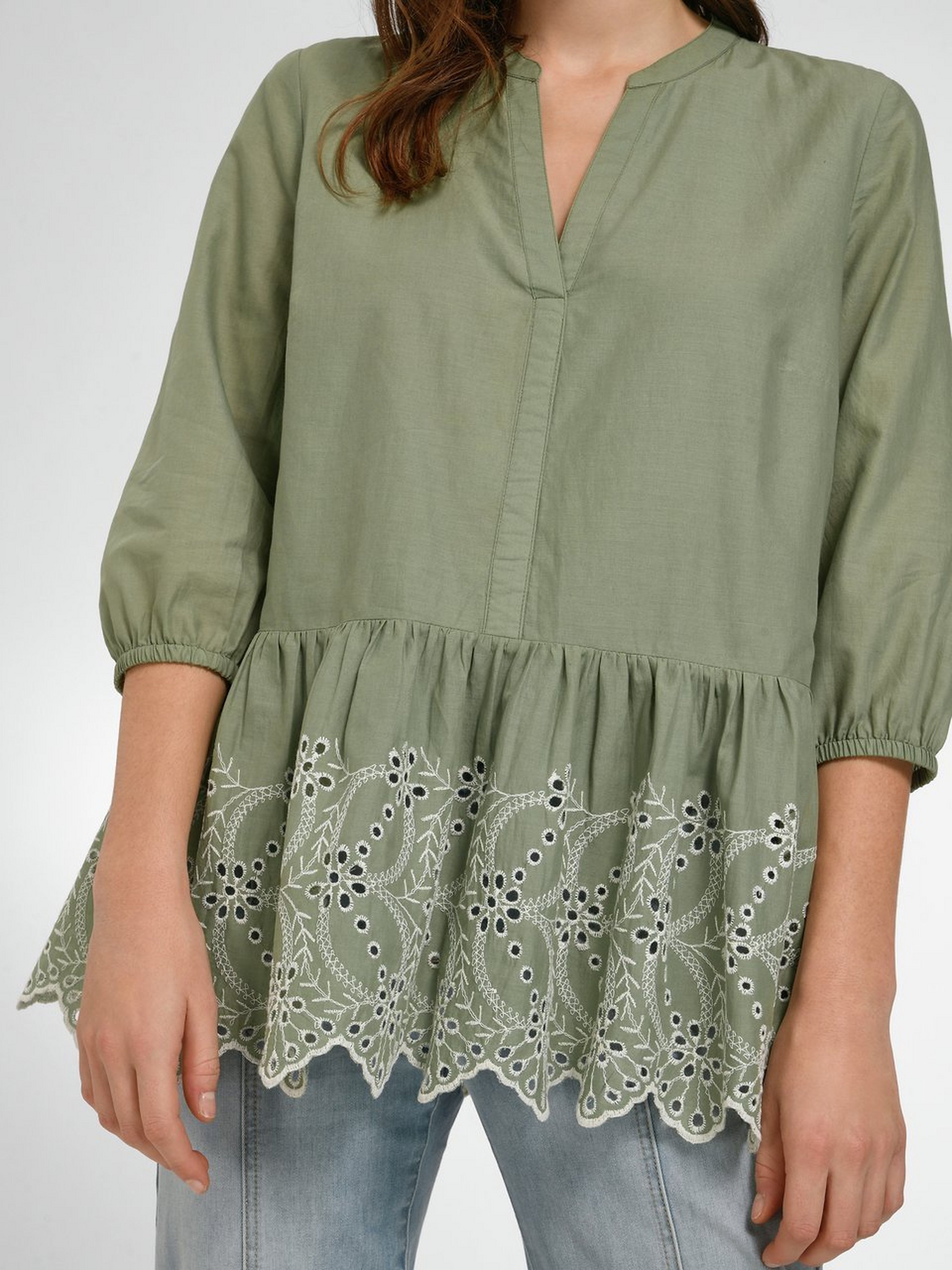 Bluse mit 3/4-Arm