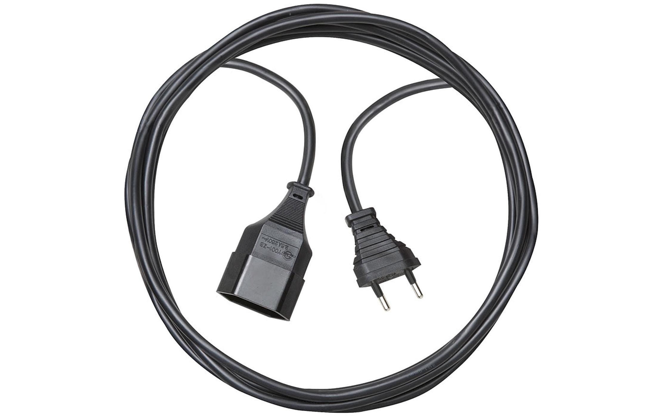 Verlängerungskabel 5 m T11-T11T11-Stecker, T11-Kupplung, 5 m, schwarz