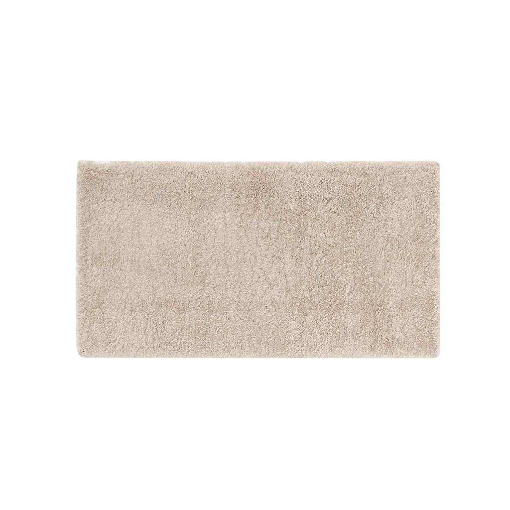 Tapis TANGO rectangulaire en bouclette beige 60x110cm