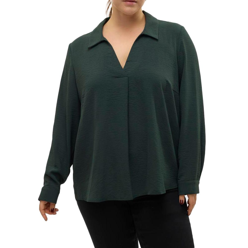 Vero Moda Blouse Verte Femme Vero Moda Curve Calva