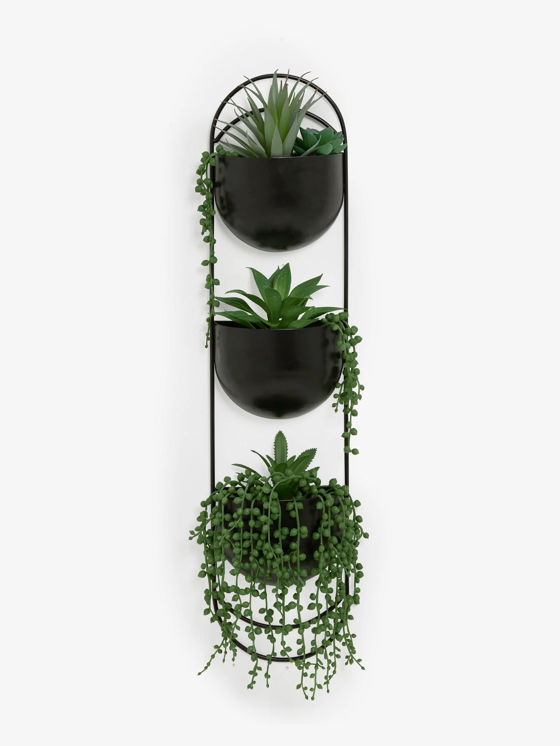 Bronx plantenpottenwandrek met kunstplanten