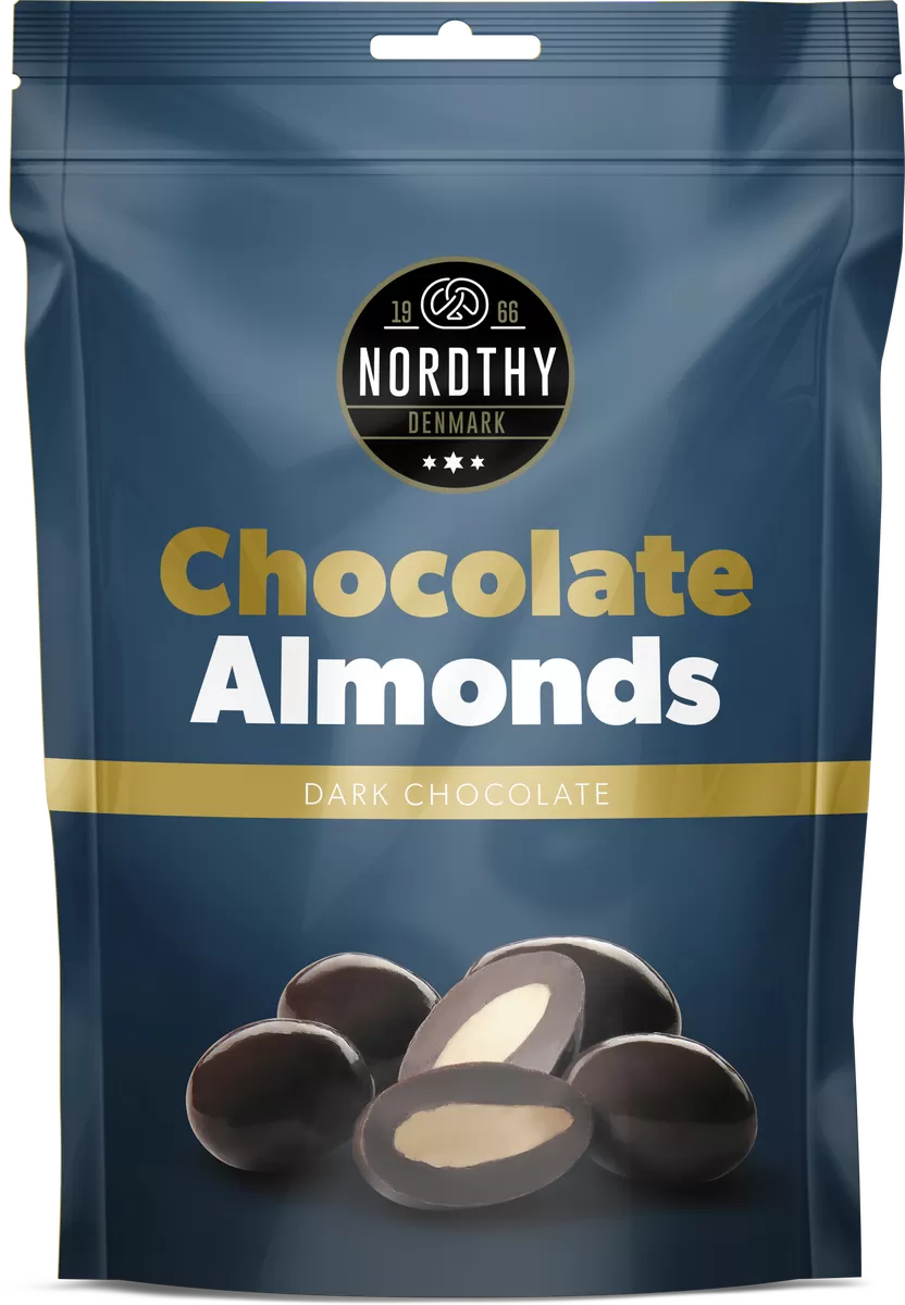 Nordthy Mandler Mørk Chokolade - 100 g
