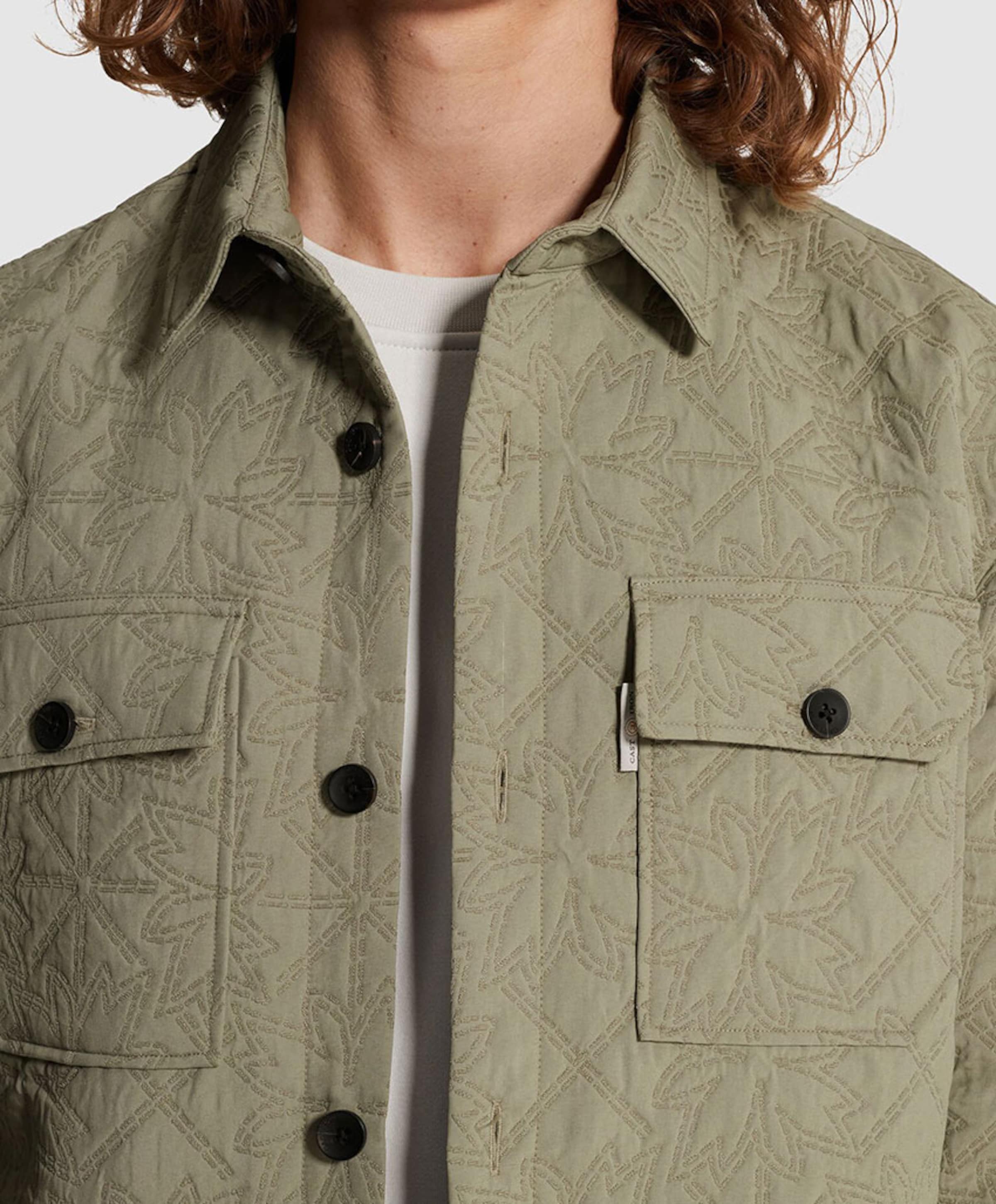 Cast Iron Heren overshirt groen