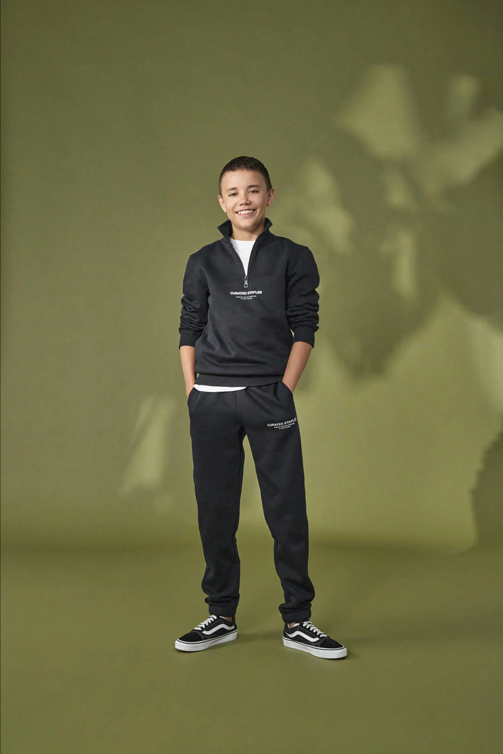 ONLY & SONS JUNIOR joggingbroek zwart