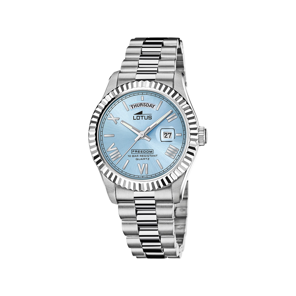 Montre LOTUS freedom collection homme bracelet acier argent