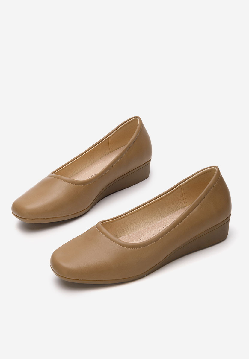 Ballerines à plateforme kaki Belimia