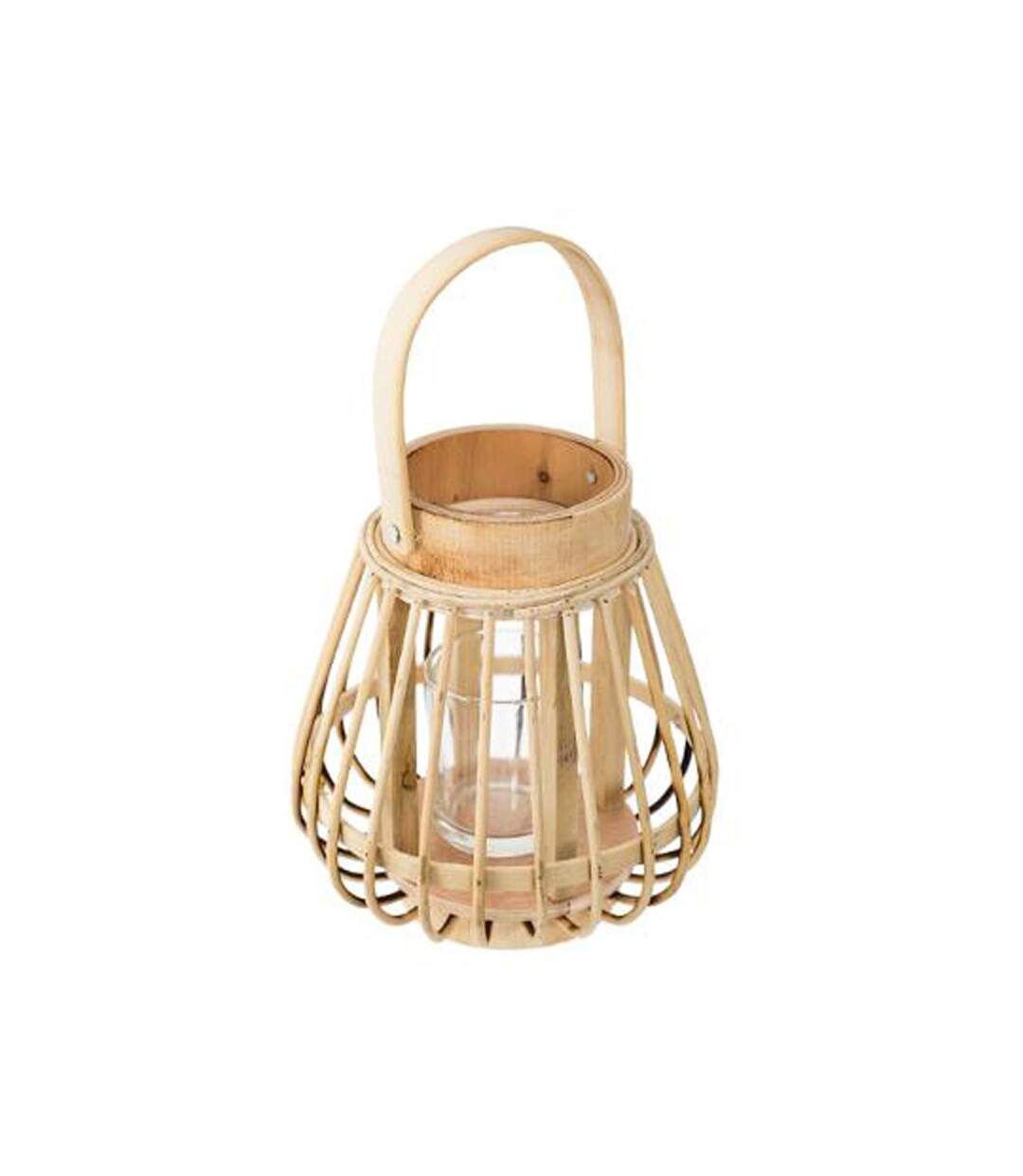 Lanterne en Bambou Haite 16cm Naturel