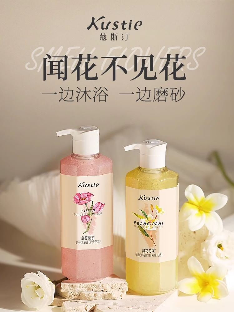 Kustie - Bloemensiroop Scrub Body Wash - 2 Soorten