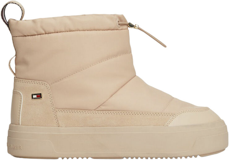 Tommy Hilfiger FLAG NYLON MINI SNOWBOOT Misty blush