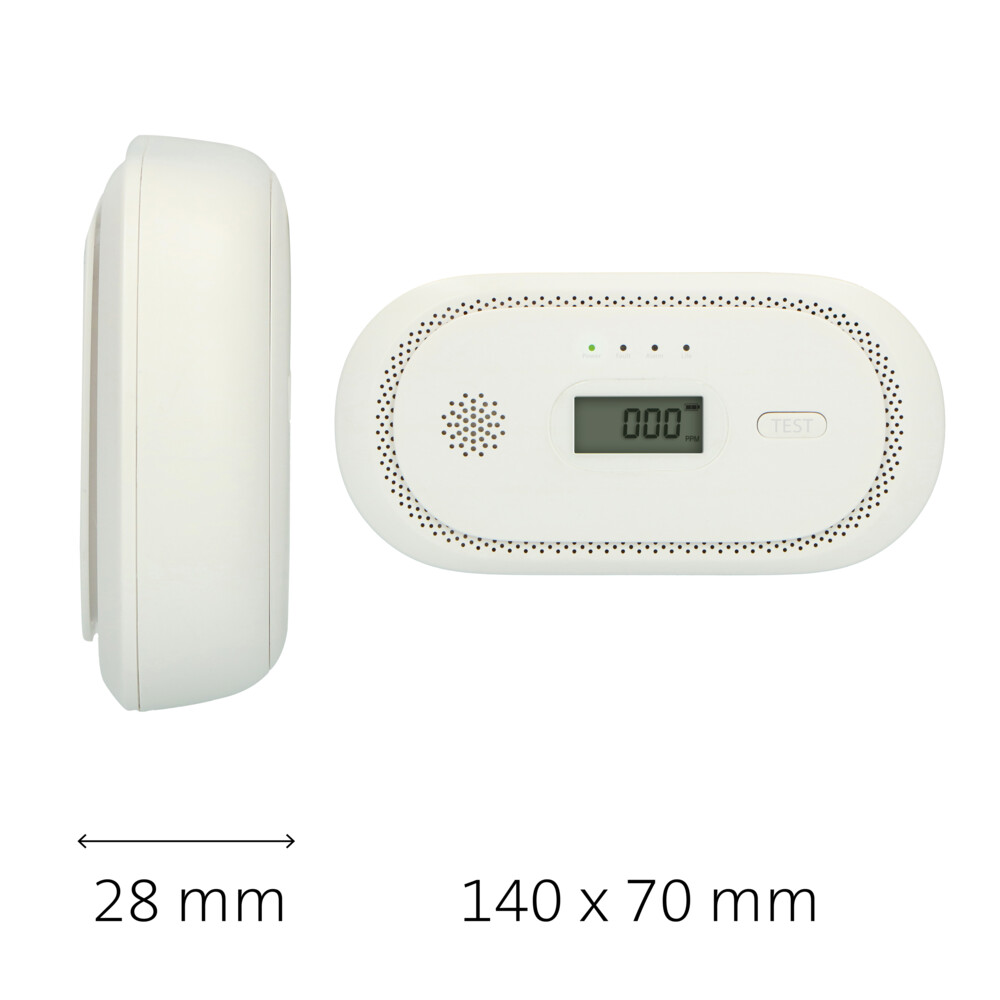 Alecto Koolmonoxidemelder Zwart