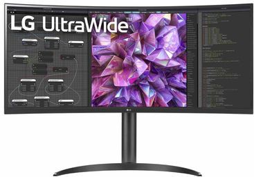 LG - 34WQ75C-B - QHD IPS Curved Monitor - Ultrawide - 34 Inch - USB-C - KVM Switch