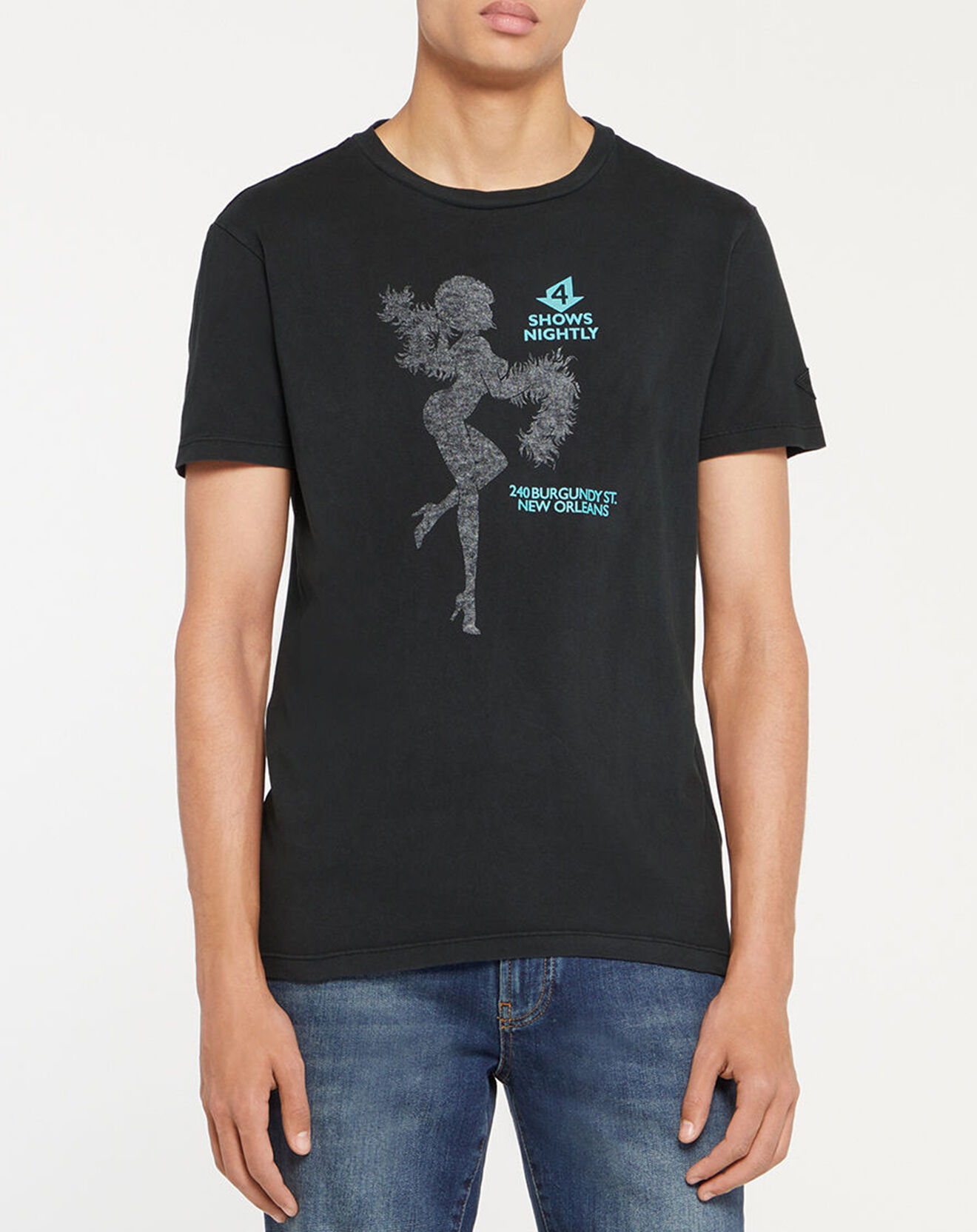 Replay T-Shirt manches courtes Blackboard Pinup noir