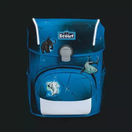 Scout Schulranzen-Set Neo Exklusiv Safety Light Polar Blue