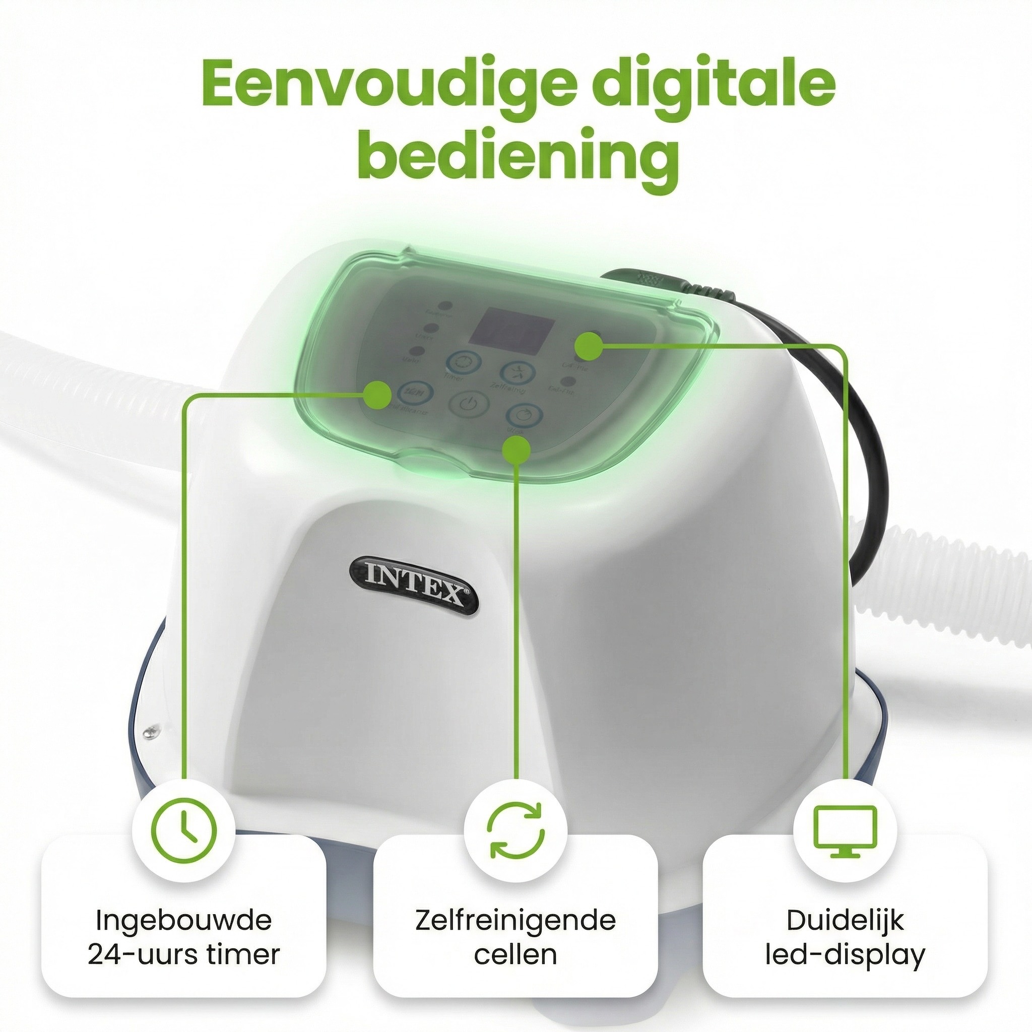 Intex QS400 zoutwatersysteem - 17413 liter