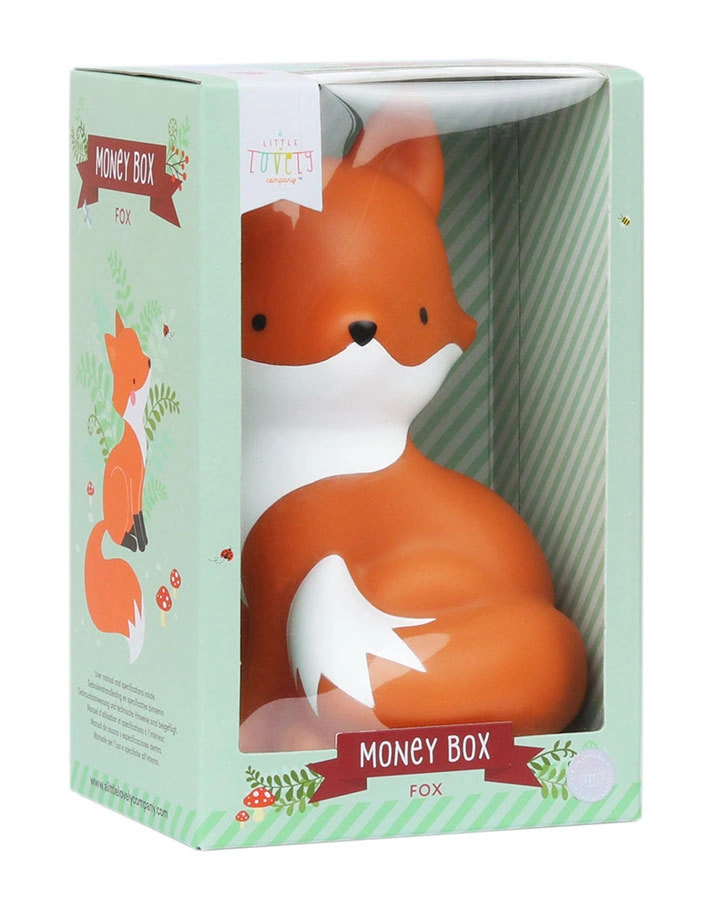 Spardose FOX in orangerot