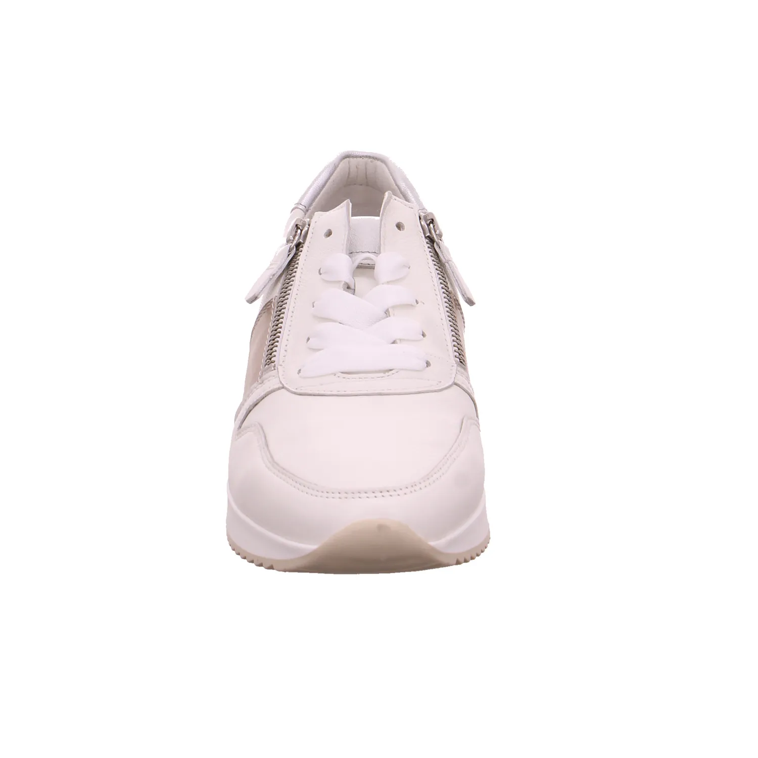 GABOR Sneaker Offwhite Leder  mit Wechselfussbett