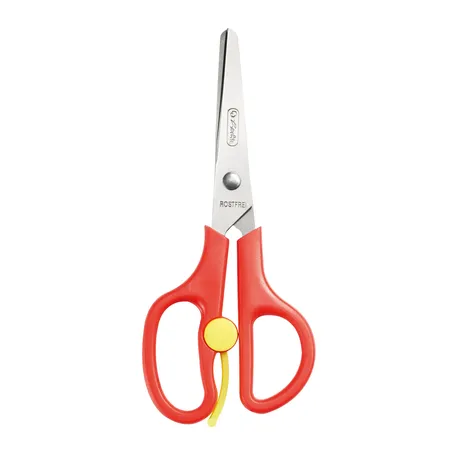 Herlitz Bastelschere / 13cm / rund / Farbe: rot
