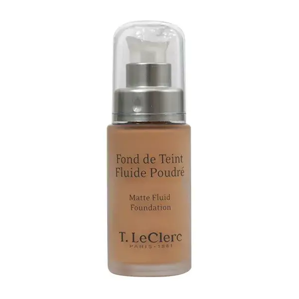 T.LeCLerc Teint Fond de Teint Fluide Poudré SPF15 N°04 Beige Abricoté Mat 30ml