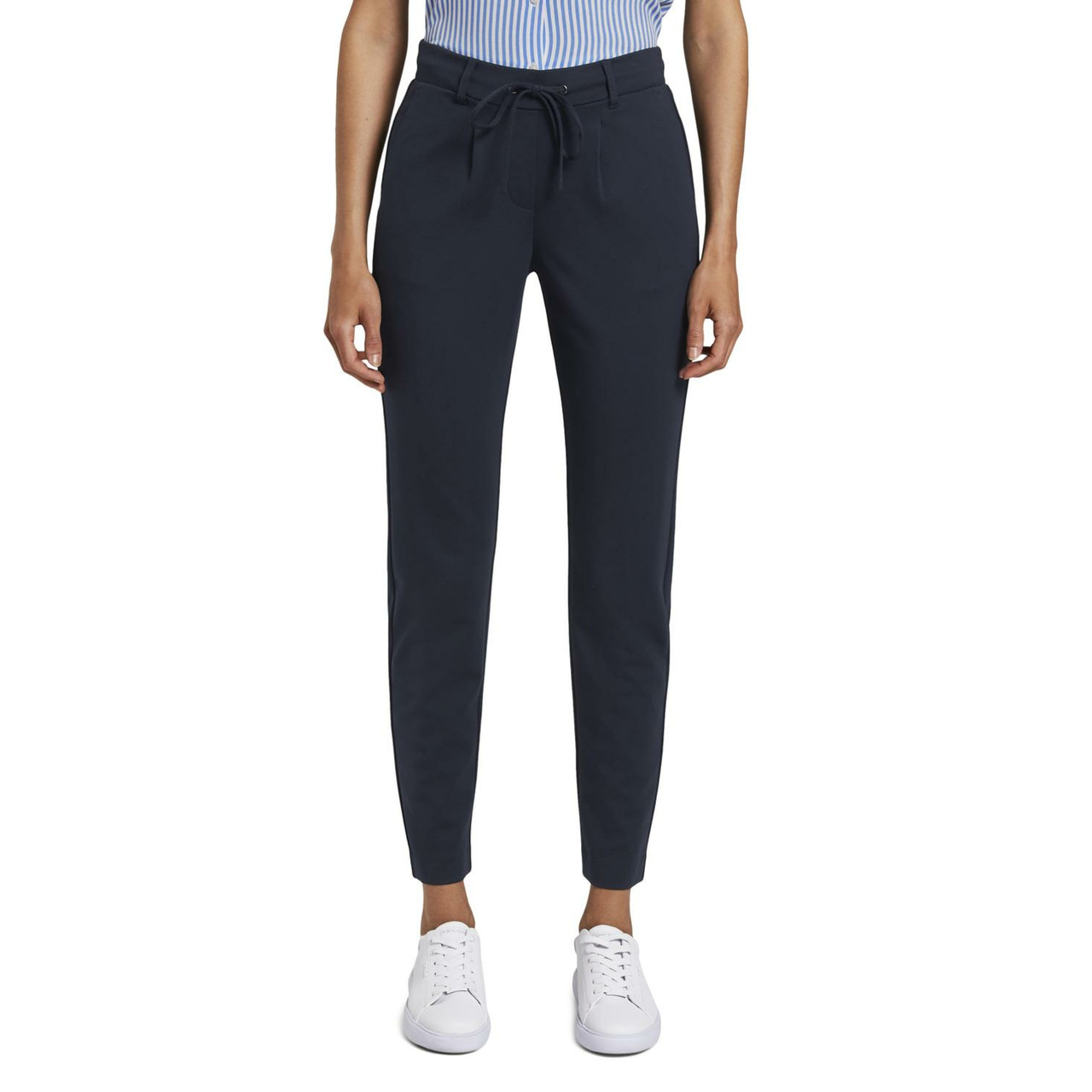 Tom Tailor Jersey loose fit pants ankle