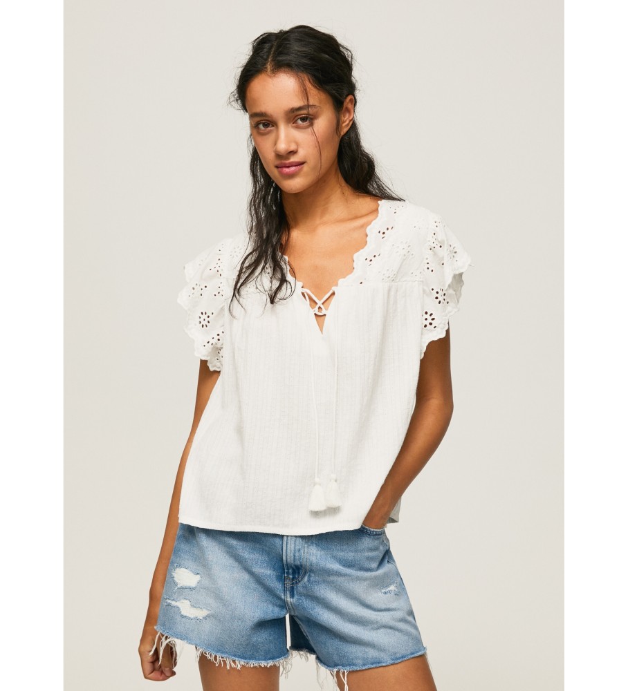 Blusa branca Anaise da Pepe Jeans