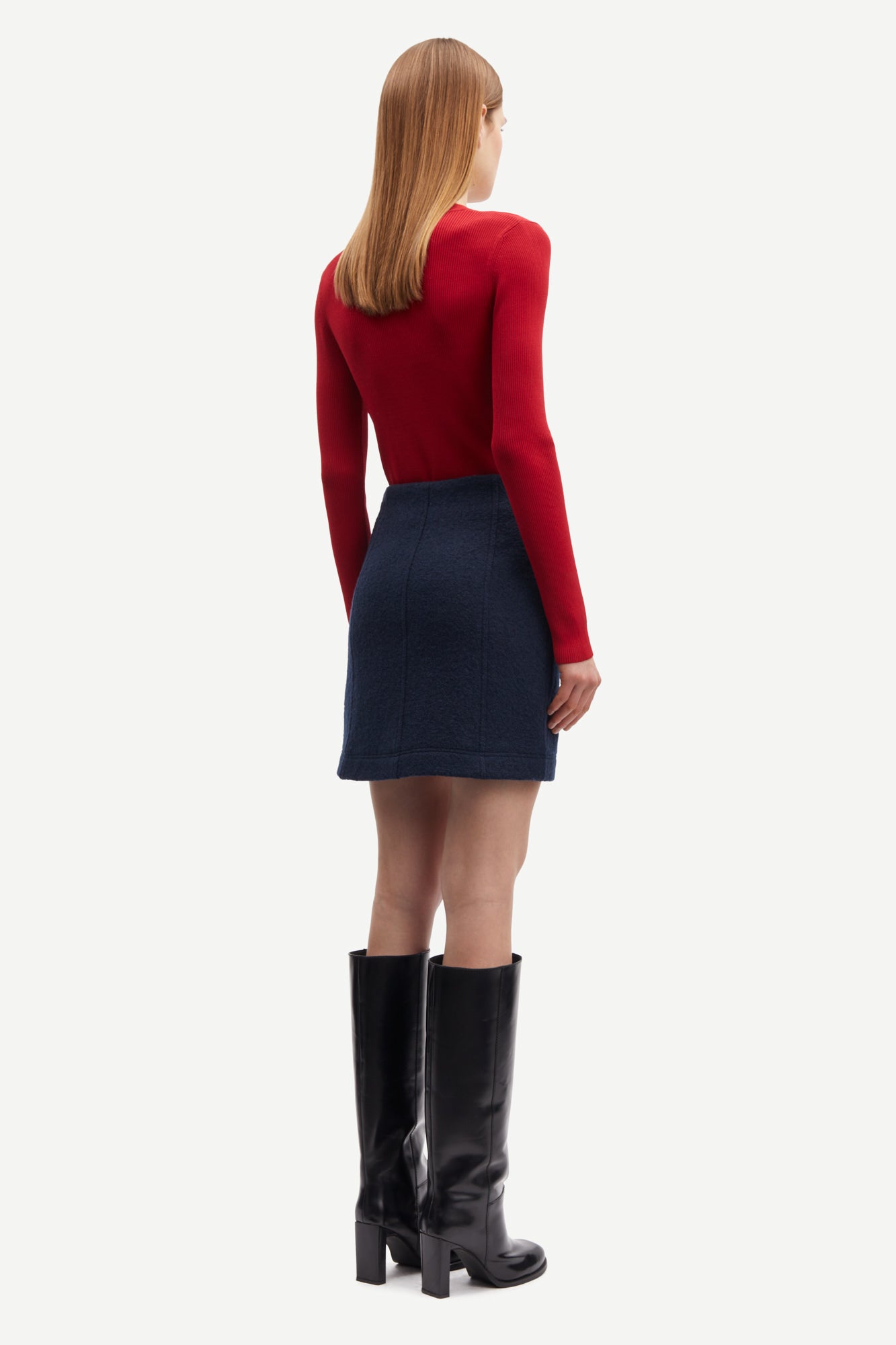 Samsøe Samsøe  Saleonore V-neck bluse - Scarlet Sage