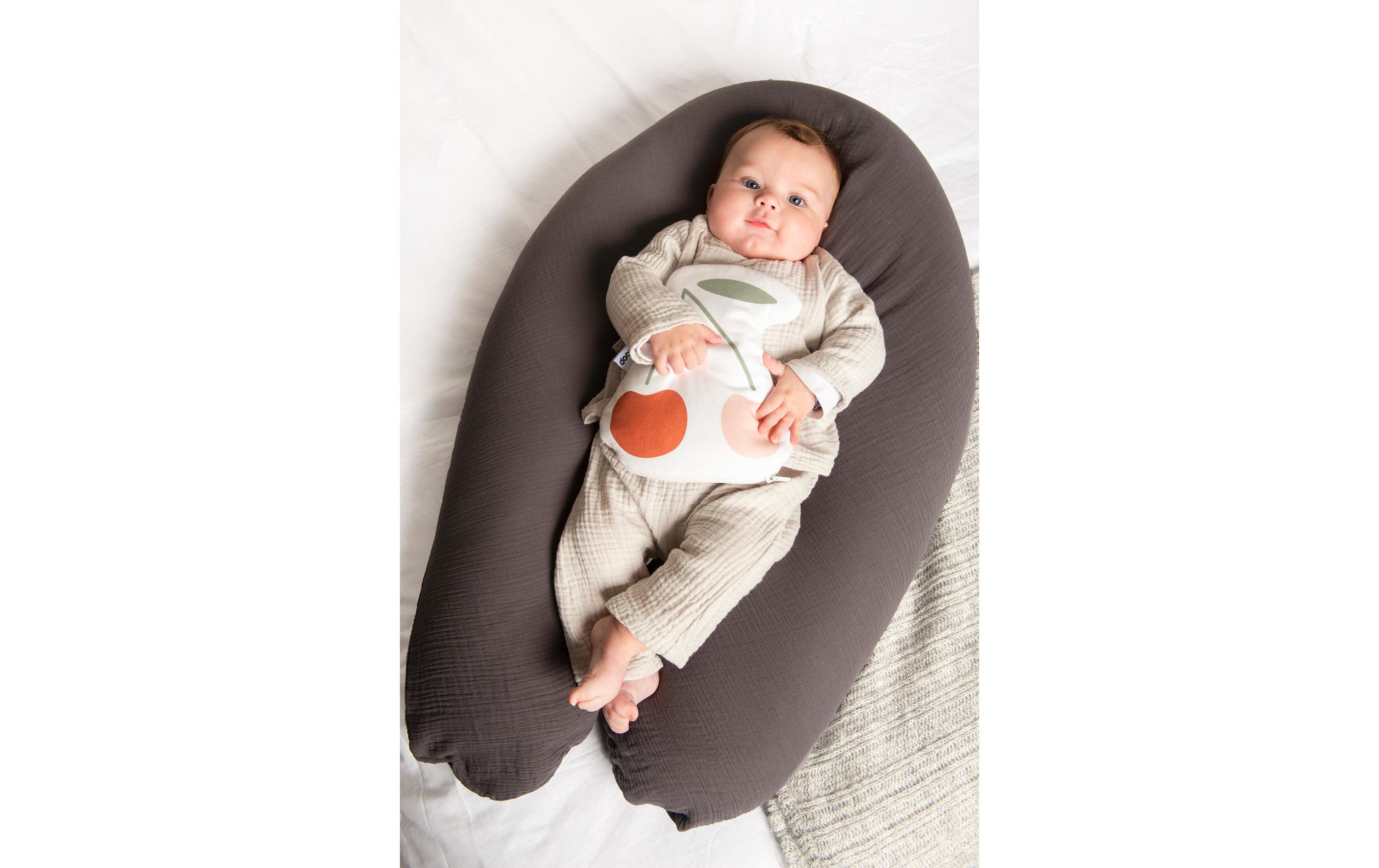 Stillkissen Comfy Big GrauGrosses Multifunktionskissen mit abnehmbarem Bezug