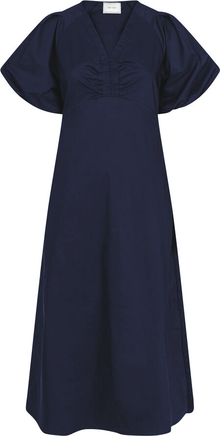 Neo Noir Illana Poplin Dress Navy