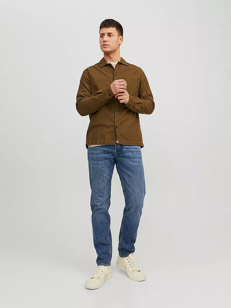 JACK & JONES Jeans Loose Fit JJCHRIS blau
