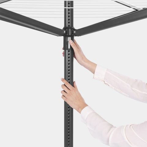 Droogmolen Lift-O-Matic, 50 meter met metalen grondanker, doorsnede 45