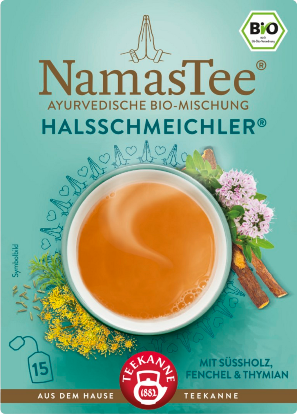 TEEKANNE  Bio NamasTee Halsschmeichler, 15 Teebeutel (27 g)