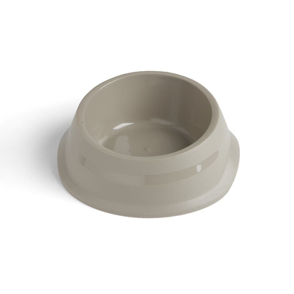 Gamelle antidérapante pour chien plastique gris Ø23,5xH.10cm