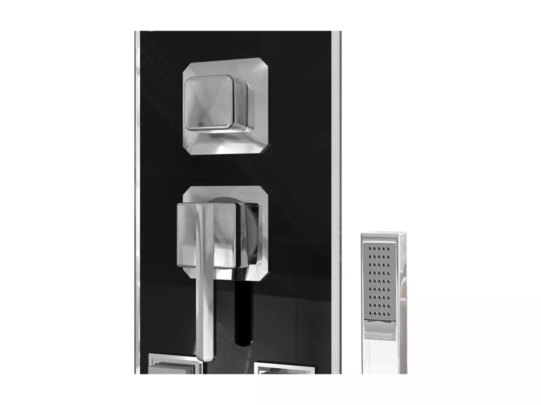 Panneau de douche pomme argenté 18 x 45.5 x 130 cm 02_0003433
