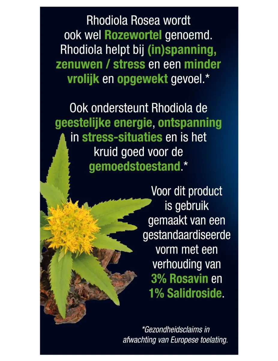Rhodiola Rosea 60 tabletten