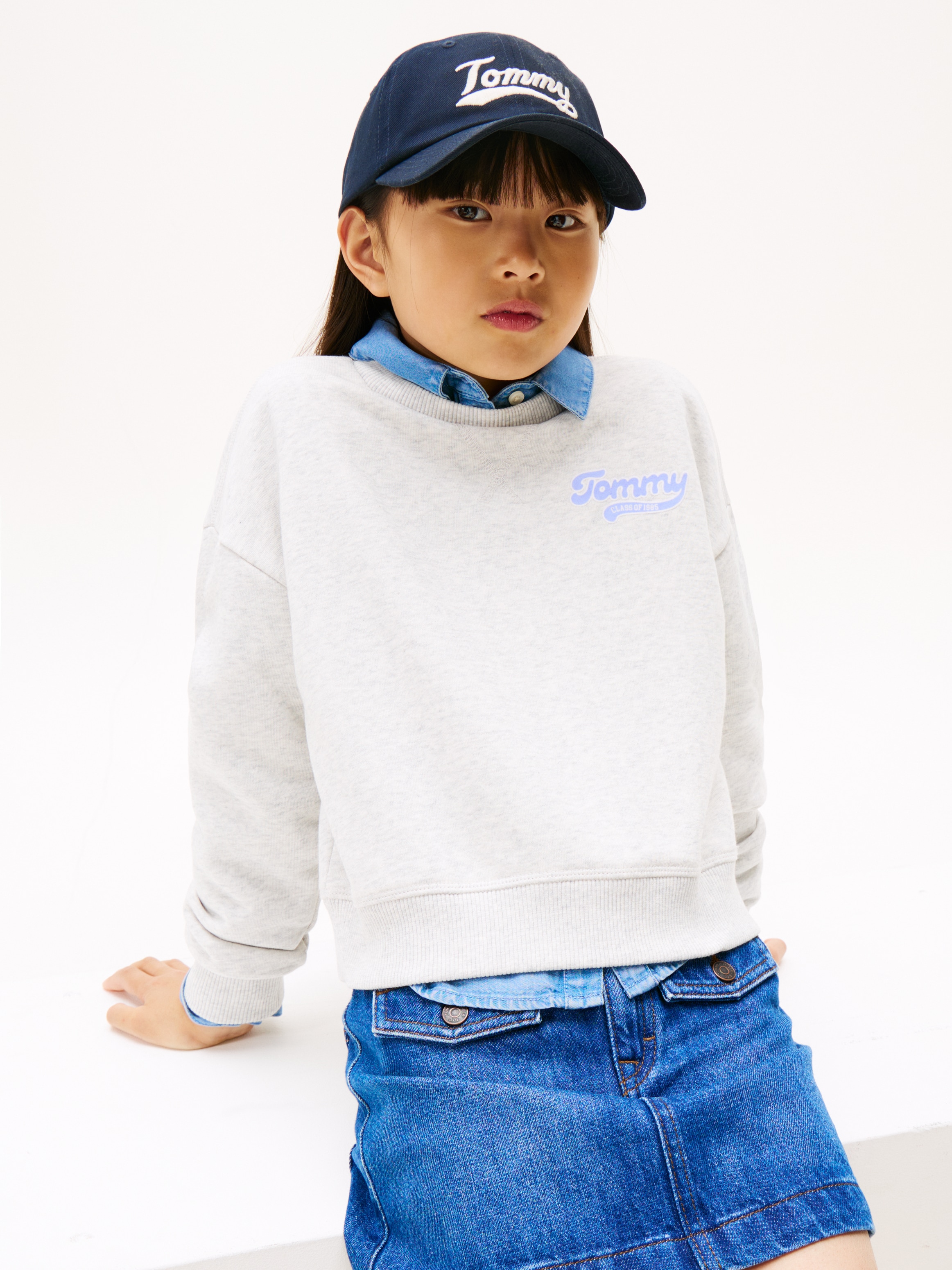 Tommy Hilfiger Sweatshirt »TOMMY FLOCK SWEATSHIRT«, Kinder bis 16 Jahre