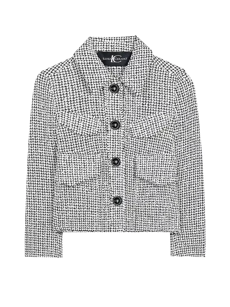 LUISA CERANO Jacke - Tweedjacke weiss