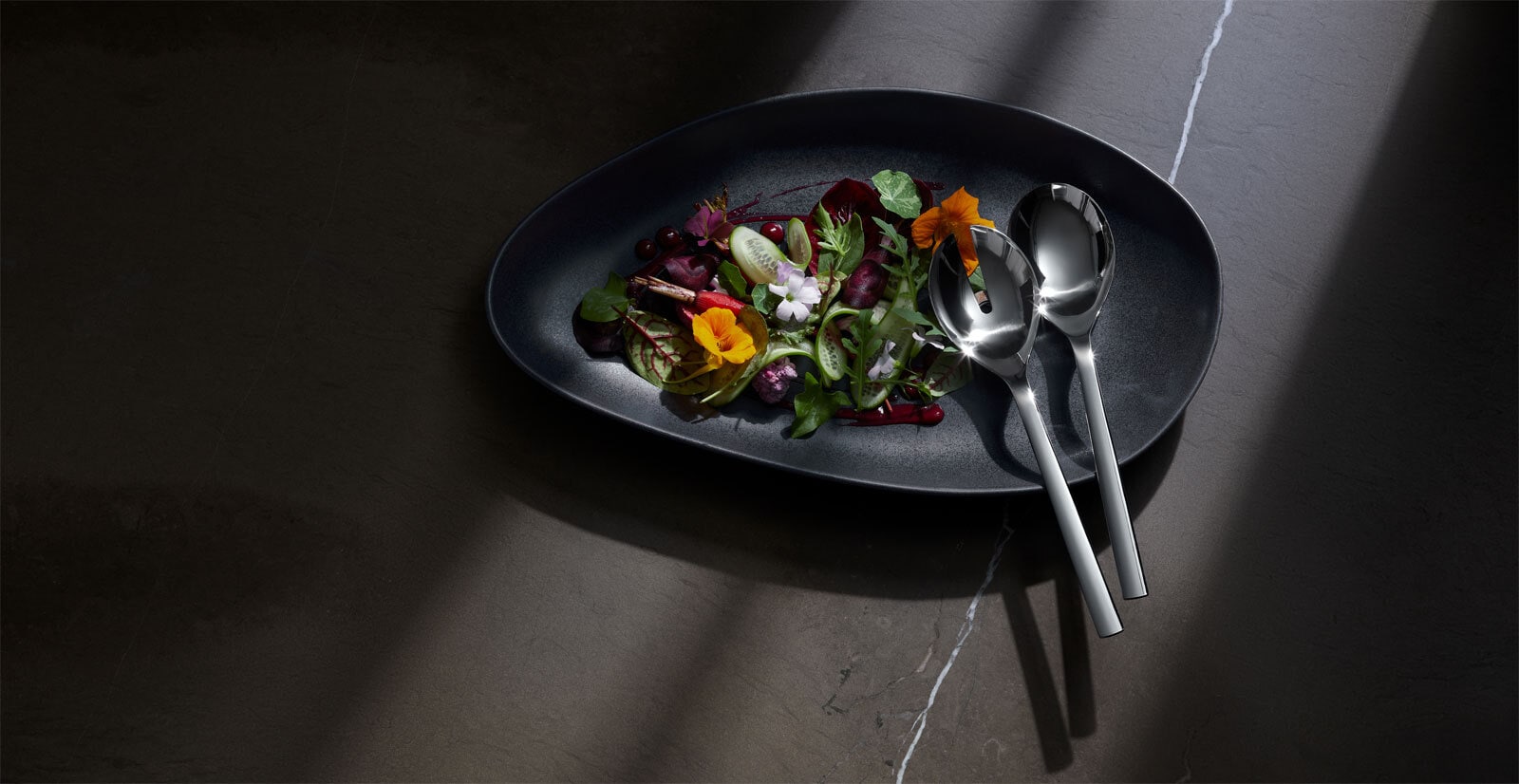 WMF Salatbesteck NUOVA NEU 2-teilig 30 cm silberfarbig