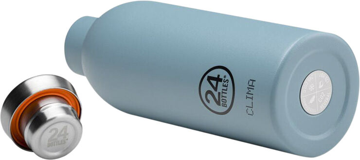 24Bottles Clima 500 ml - Termoflaske - Stone Finish - Powder Blue Blå