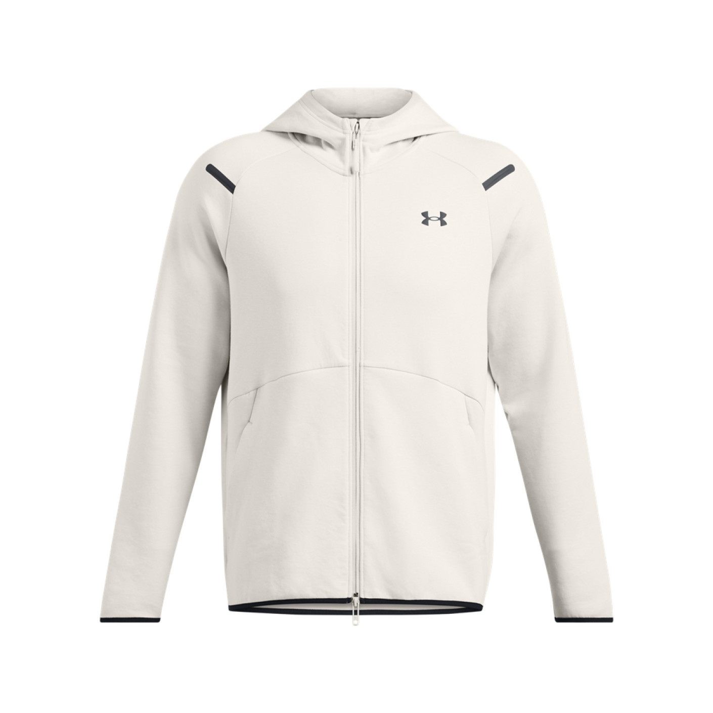 Under Armour Unstoppable Fleece Joggingpak Hooded Full-Zip Wit Zwart