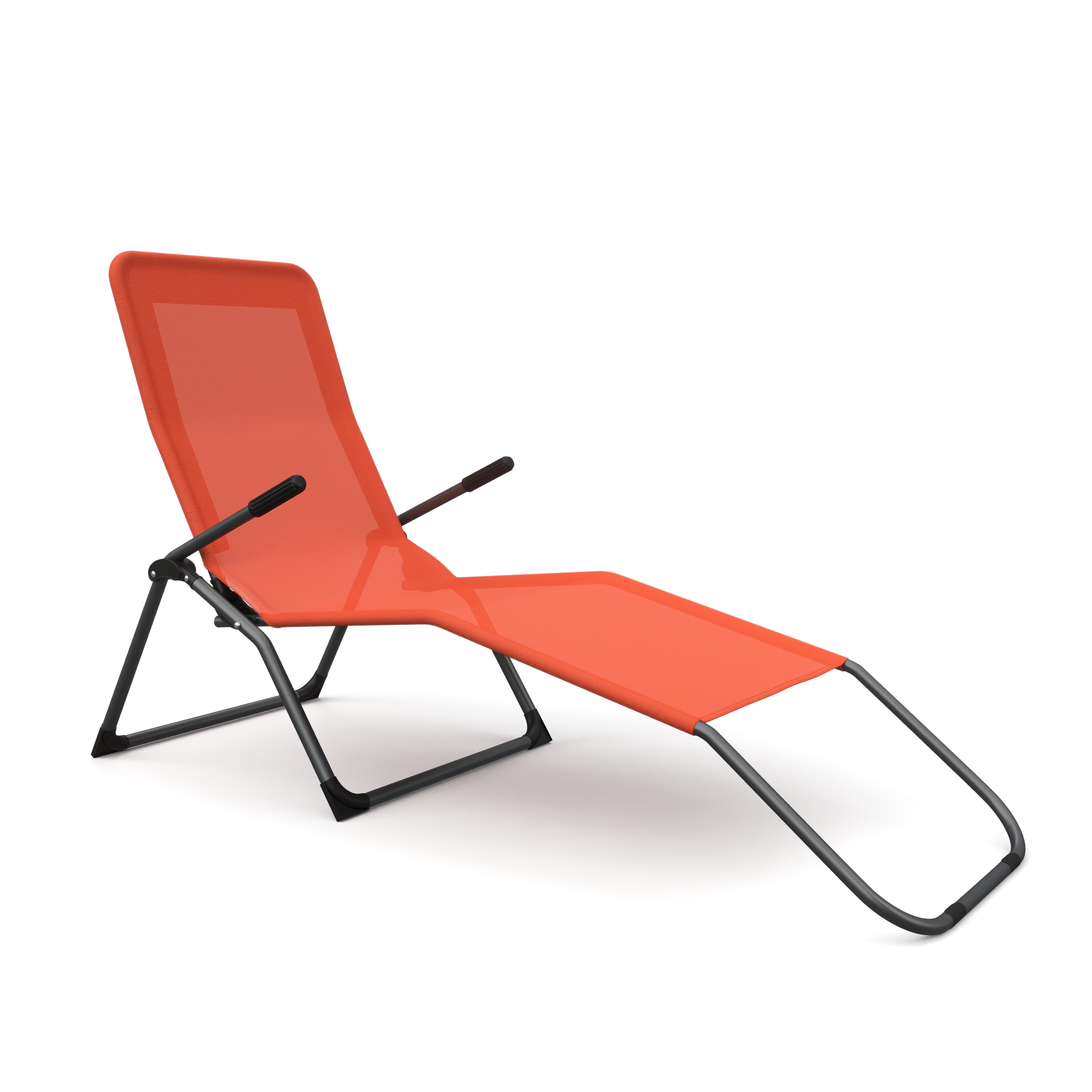 Liegestuhl orange 2er Set