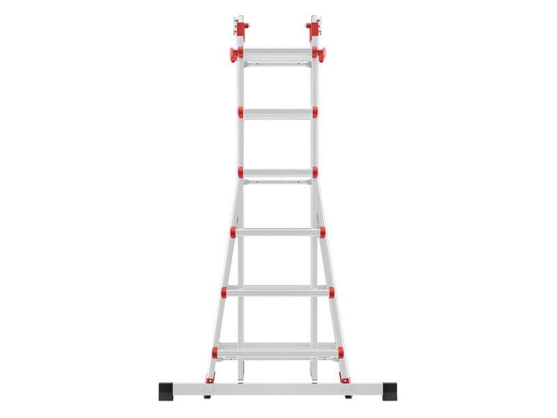 Hailo Teleskopleiter M80 4 x 6 Sprossen Verwendbar als Anlege- und Schiebeleiter
