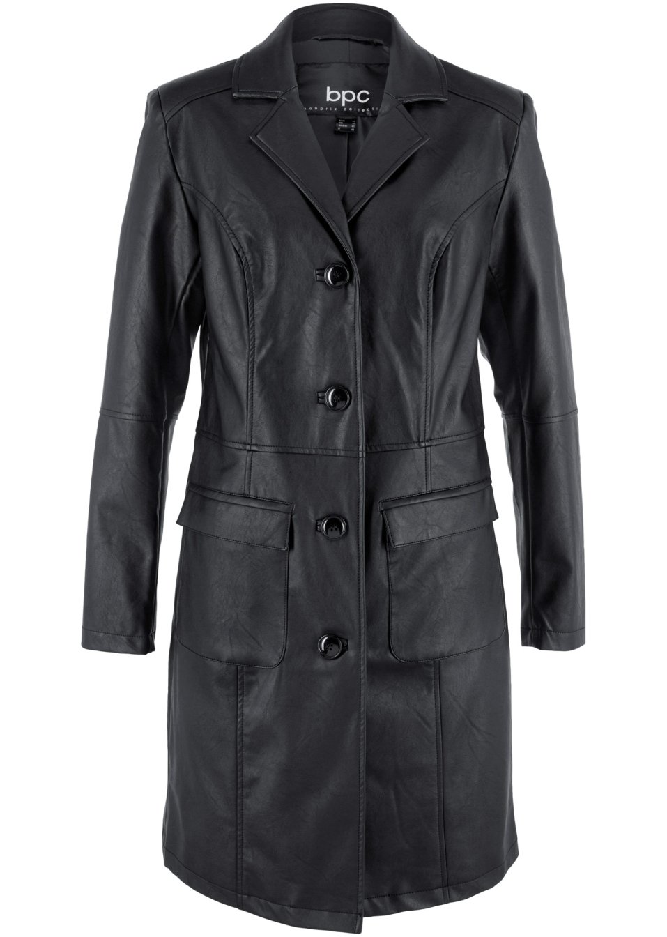 Manteau avec revers, cintré