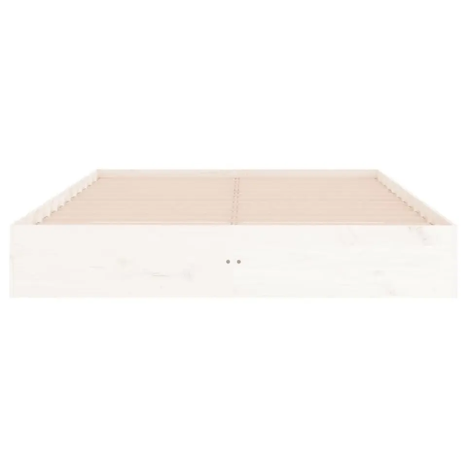 vidaXL - Bed frame pallet - Wit - Massief hout - 180x200 cm
