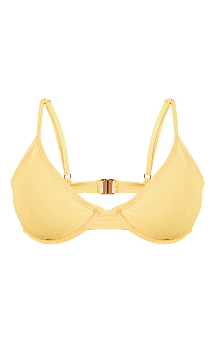 Jaune Haut De Bikini À Armatures Basique